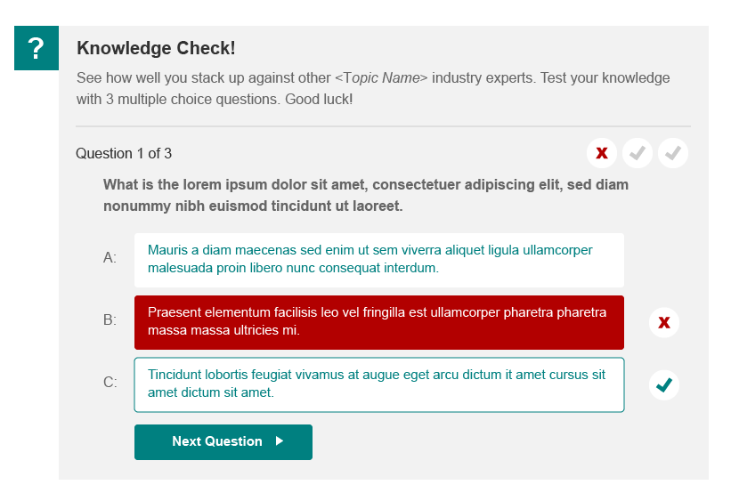 Answering UI